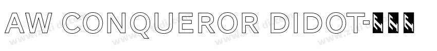 AW Conqueror Didot字体转换 AW Conqueror Didot字体转换